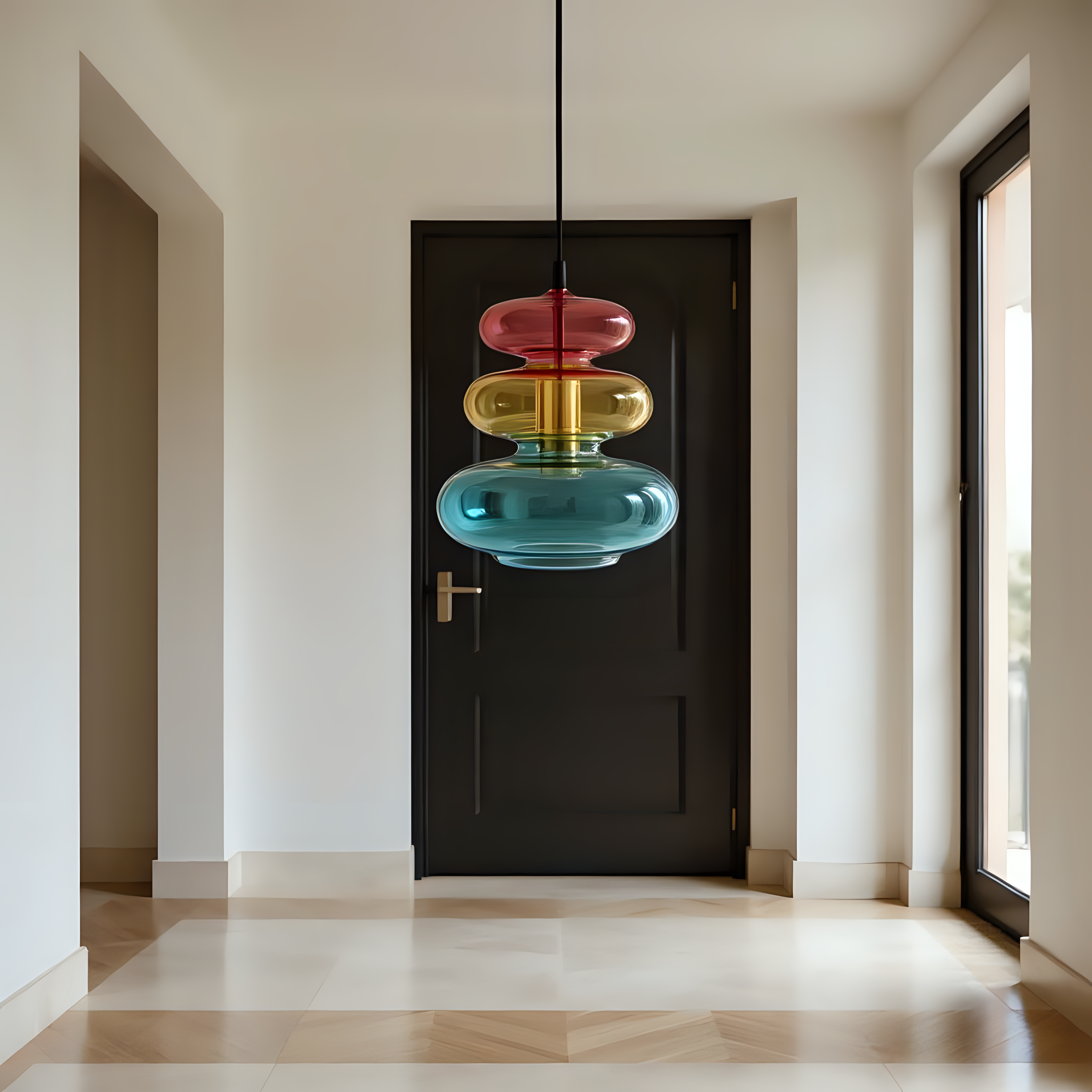 Hand Blown Glass Pendant Light